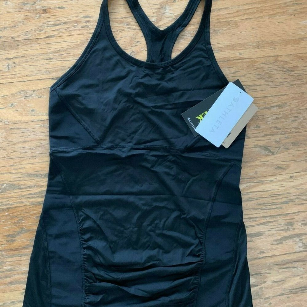 NWT Athleta Stealth Racerback Tank - BLACK